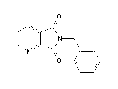 N-benzyl-2,3-pyridinedicarboximide structure