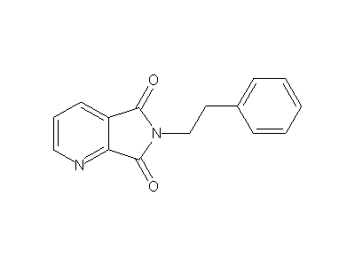 6-(2-phenylethyl)-5H-pyrrolo[3,4-b]pyridine-5,7(6H)-dione structure
