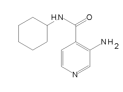 3-amino-N-cyclohexylisonicotinamide structure