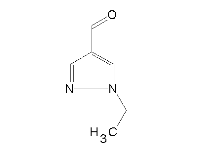 1-ethyl-1H-pyrazole-4-carbaldehyde structure