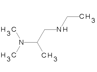 N1-ethyl-N2,N2-dimethyl-1,2-propanediamine structure
