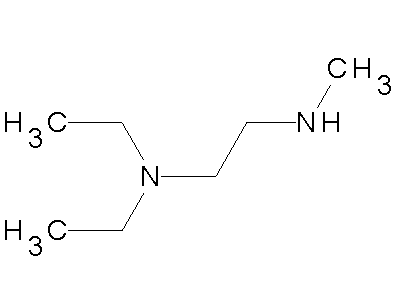 N1,N1-diethyl-N2-methyl-1,2-ethanediamine structure