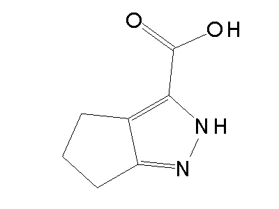 3-Cyclopentapyrazolecarboxylic acid, 2,4,5,6-tetrahydro structure