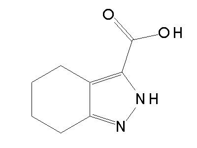 4,5,6,7-tetrahydro-2H-indazole-3-carboxylic acid structure