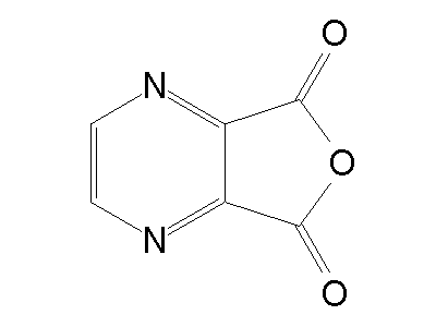2,3-Pyrazinedicarboxylic anhydride structure