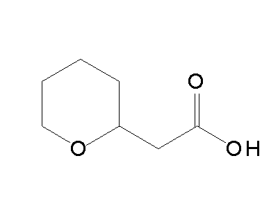 Tetrahydro-2H-pyran-2-ylacetic acid structure