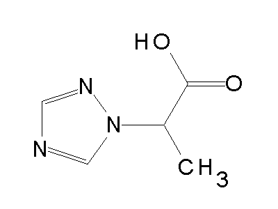 2-(1H-1,2,4-triazol-1-yl)propanoic acid structure