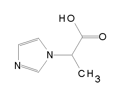 2-(1H-imidazol-1-yl)propanoic acid structure