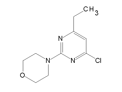 4-(4-chloro-6-ethyl-2-pyrimidinyl)morpholine structure