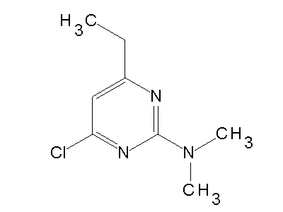 4-chloro-6-ethyl-N,N-dimethyl-2-pyrimidinamine structure