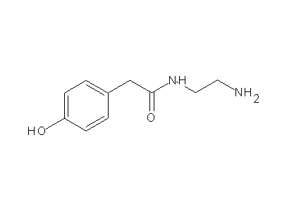 N-(2-aminoethyl)-2-(4-hydroxyphenyl)acetamide structure