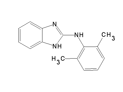 N-(2,6-dimethylphenyl)-1H-benzimidazol-2-amine structure