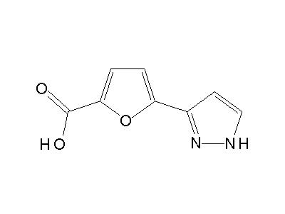 5-(1H-pyrazol-3-yl)-2-furoic acid structure