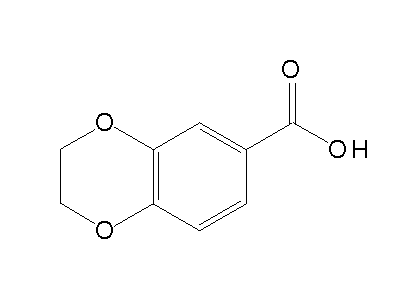 1,4-Benzodioxane-6-carboxylic acid structure