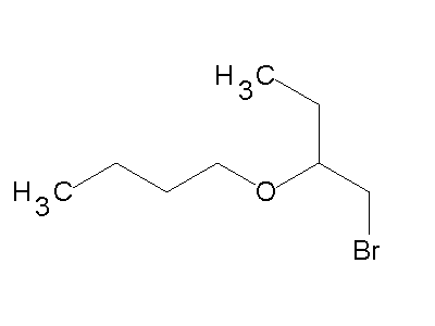 1-Bromo-2-butoxybutane structure