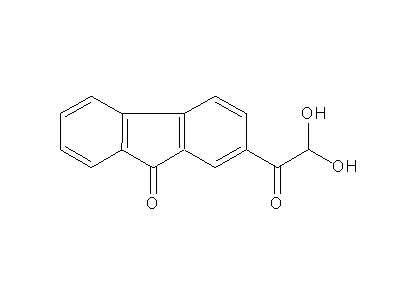 2-(Dihydroxyacetyl)-9H-fluoren-9-one structure