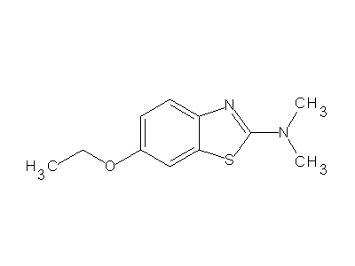 6-Ethoxy-N,N-dimethyl-1,3-benzothiazol-2-amine structure