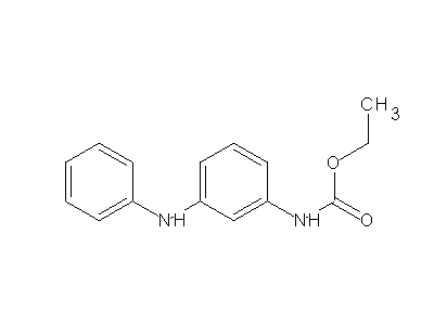 Ethyl 3-anilinophenylcarbamate structure