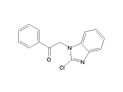 2-(2-Chloro-1H-benzimidazol-1-yl)-1-phenylethanone structure