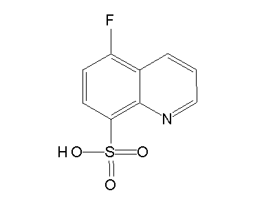 5-Fluoro-8-quinolinesulfonic acid structure
