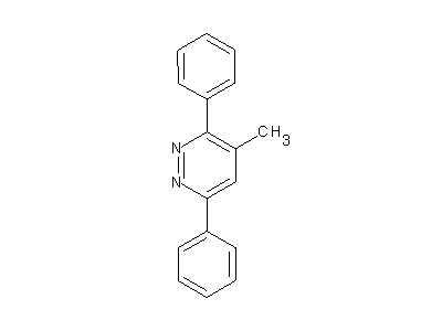 4-Methyl-3,6-diphenylpyridazine structure