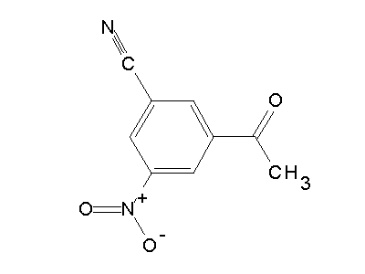 3-Acetyl-5-nitrobenzonitrile structure