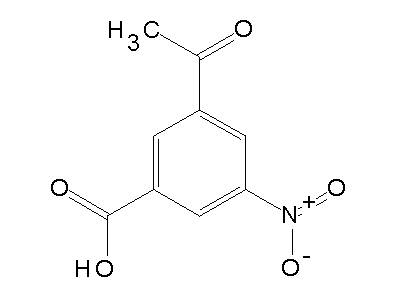 3-acetyl-5-nitrobenzoic acid structure