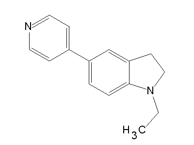 1-Ethyl-5-(4-pyridinyl)indoline structure