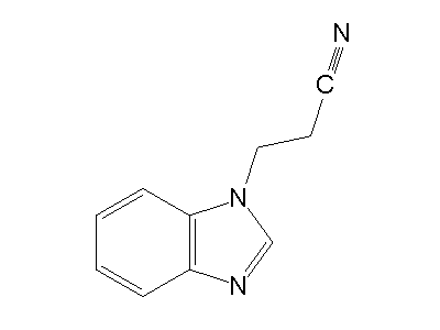 3-Benzoimidazol-1-yl-propionitrile structure