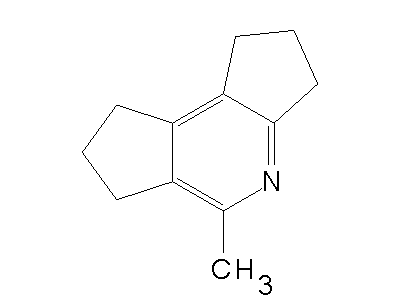 5-Methyl-1,2,3,6,7,8-hexahydrodicyclopenta[b,d]pyridine structure