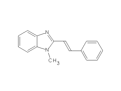 1-Methyl-2-(2-phenylvinyl)-1H-benzimidazole structure