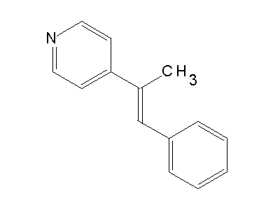 4-(1-Methyl-2-phenylvinyl)pyridine structure