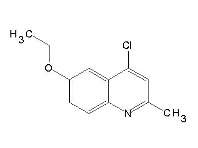 4-Chloro-6-ethoxy-2-methylquinoline structure