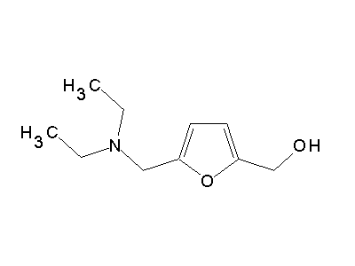 5-Diethylaminomethyl-furfuryl alcohol structure