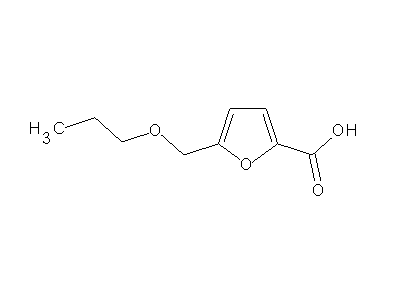5-(Propoxymethyl)-2-furoic acid structure