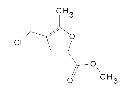 Methyl 4-(chloromethyl)-5-methyl-2-furoate structure