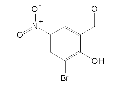 3-Bromo-2-hydroxy-5-nitrobenzaldehyde structure