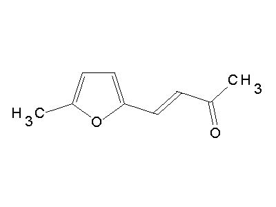 4-(5-methyl-2-furyl)-3-buten-2-one structure