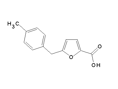 5-(4-methylbenzyl)-2-furoic acid structure