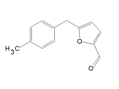 5-(4-methylbenzyl)-2-furaldehyde structure
