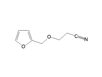 3-(2-Furylmethoxy)propanenitrile structure