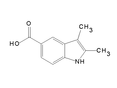 2,3-Dimethyl-1H-indole-5-carboxylic acid structure