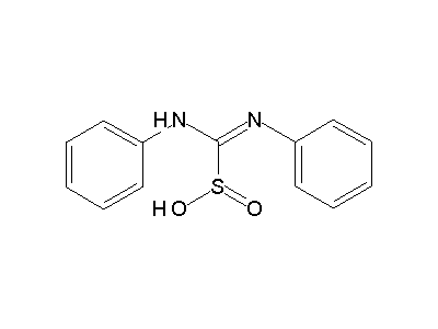 (Z)-anilino(phenylimino)methanesulfinic acid structure