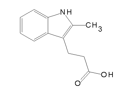 3-(2-Methyl-1H-indol-3-yl)propanoic acid structure