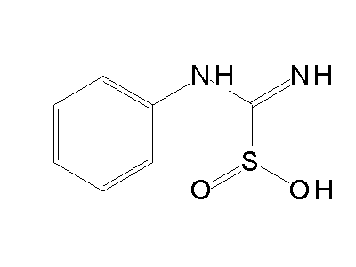 Anilino(imino)methanesulfinic acid structure