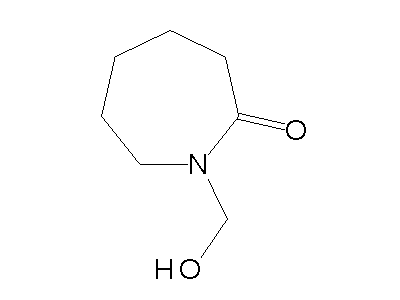 1-Hydroxymethyl-epsilon-caprolactam structure