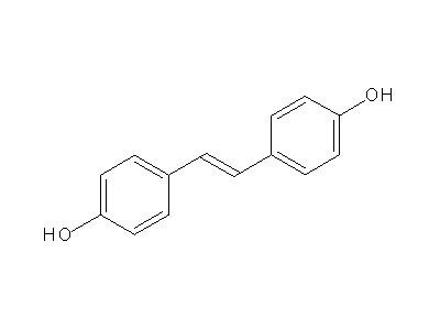 4,4'-Dihydroxystilbene structure