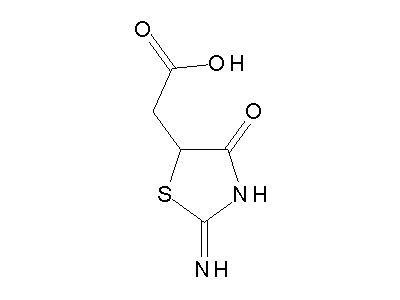 (2-Amino-4-hydroxy-1,3-thiazol-5-yl)acetic acid structure