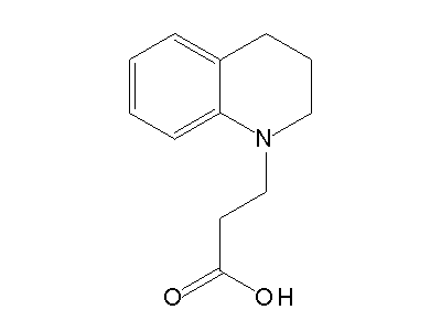 3-(3,4-dihydro-1(2H)-quinolinyl)propanoic acid structure