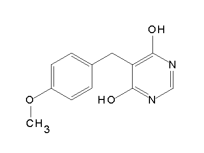 5-(4-Methoxybenzyl)-4,6-pyrimidinediol structure
